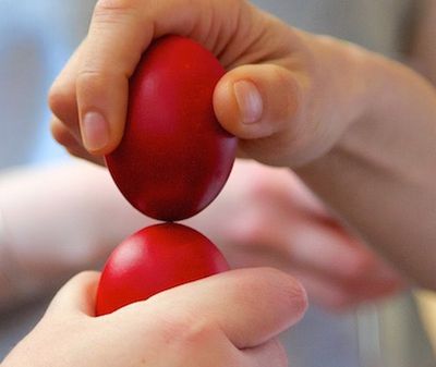 Red Easter Eggs